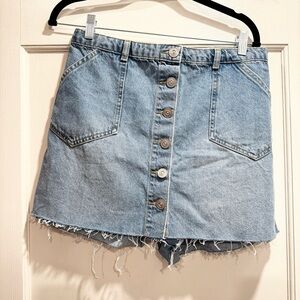 Urban Outfitters‎ BDG button fly denim skort 29 cowgirl western festival boho